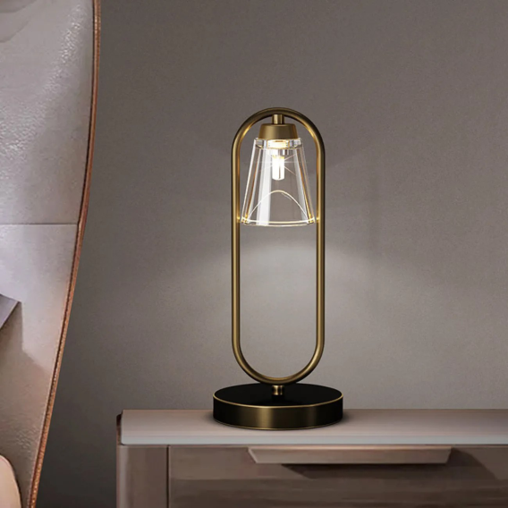 YHTL6-Copper Table Lamp Bedroom Bedside Lamp - Image 3