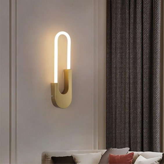 YHWB4- Iron Acrylic Led Wall Lamp Gold Black Home Decor Corridor Stairs Sofa Sconces Indoor Atmosphere Night Light - Image 3