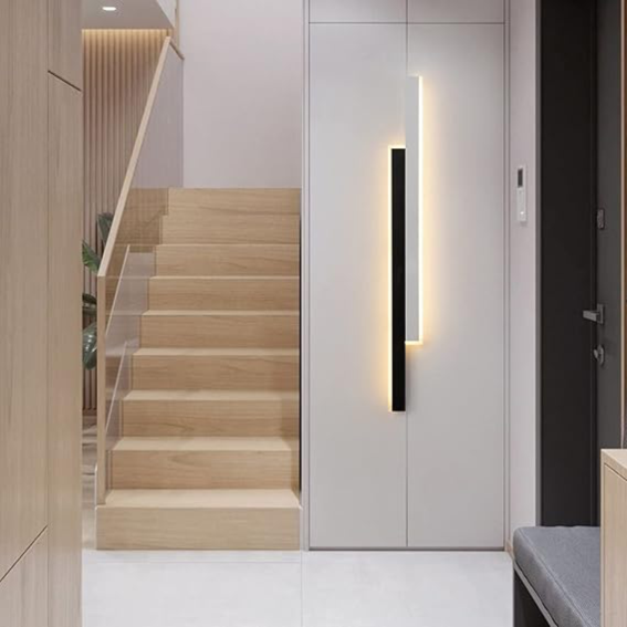 YHWB8- Modern Minimalist Wall LED Wall Lights Up Down Dimmable Indoor Modern Wall Lamps Metal Double Strip Design Minimalist Style Wall Sconces - Image 4