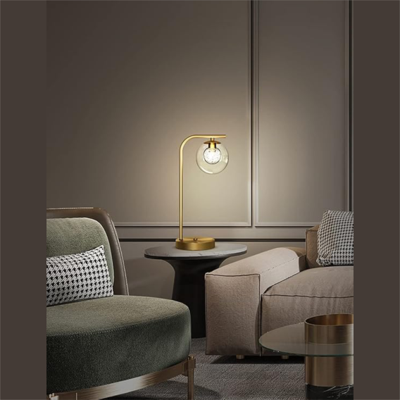 YHTL4 - Table Lamp with Sturdy Glass Shade - Image 4
