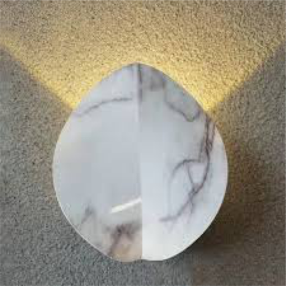 YHWB5-Contemporary Scandinavian Leaf Aluminum LED Wall Sconce Lamp For Bedroom - Image 4
