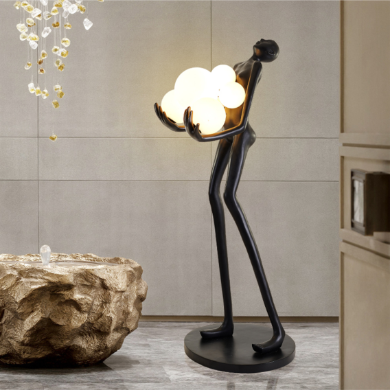 YHTL7-Nordic Art Sculpture Humanoid Abstract Designer Led Lamp - Image 3