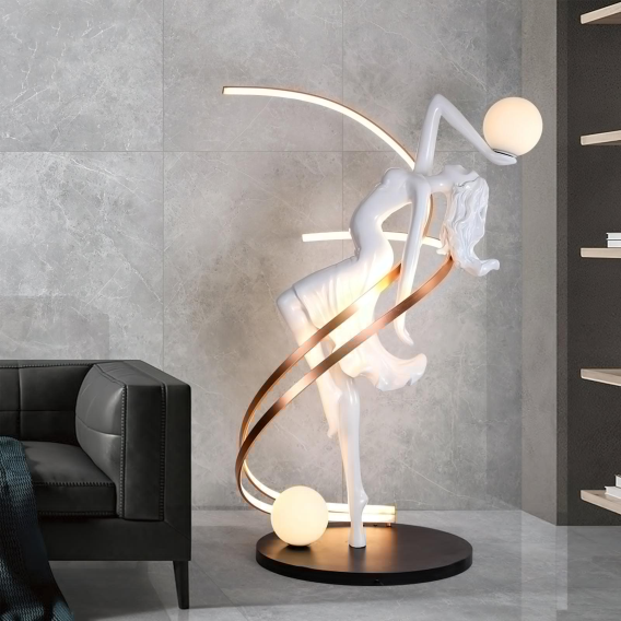 YTL9-Misha Goddess Statue Floor Lamp. - Image 5