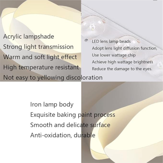 YHCEL4-Elegant Double Layer LED Ceiling Light - Image 5