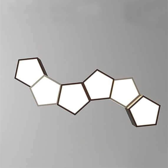 YHCL2-Modern Pendant Light Fixture Geometric Cube LED Chandelier Kitchen Island Dimmable Hanging for Dining Room Living Room - Image 3