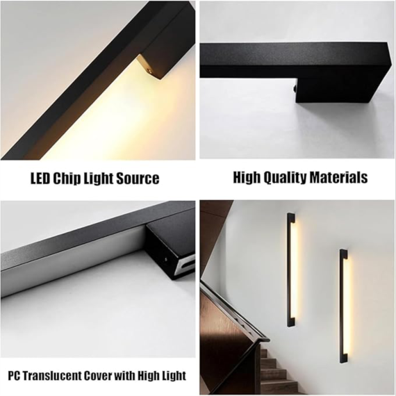 YHWB8- Dimmable Wall Light with Remote Control Long Aluminum LED Sconce - Image 5