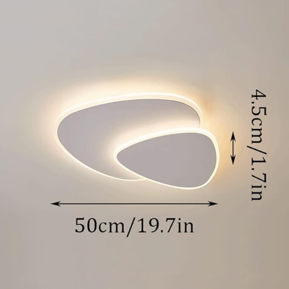 YHCEL2-Creative White Minimalist Ceiling Light, Recessed Ceiling Light, Cool Light, Warm Light, Neutral Light, - Image 6