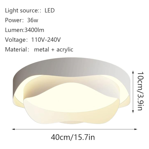 YHCEL4-Elegant Double Layer LED Ceiling Light - Image 6