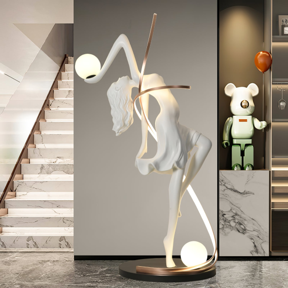 YTL9-Misha Goddess Statue Floor Lamp. - Image 7