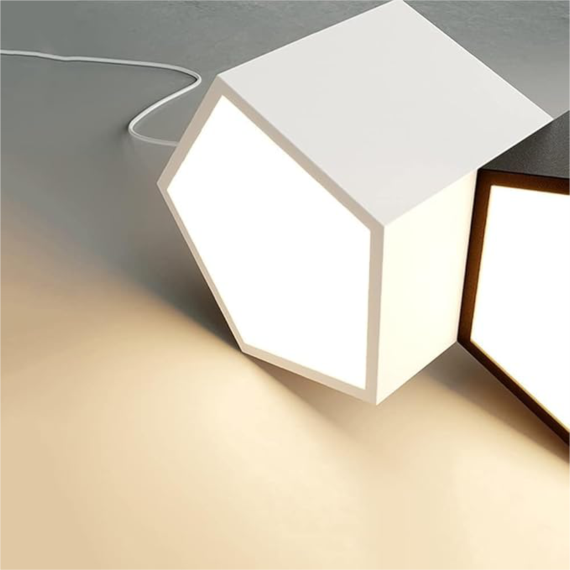 YHCL2-Modern Pendant Light Fixture Geometric Cube LED Chandelier Kitchen Island Dimmable Hanging for Dining Room Living Room - Image 7