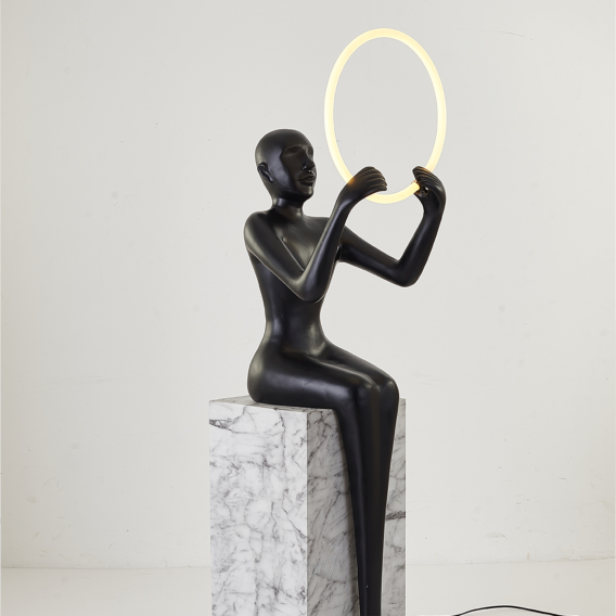 YHTL11-High Quality Hotel Living Room Luxury Nordic Corner Standing Light Modern Minimalist Designer Art Decoration Led Floor Lamp - Image 2