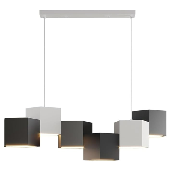 YHCL2-Modern Pendant Light Fixture Geometric Cube LED Chandelier Kitchen Island Dimmable Hanging for Dining Room Living Room - Image 6