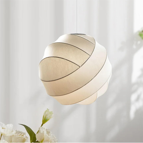 YHPL2 (Nordic Creative Modern Minimalist Living Room Kitchen Internet Celebrity Lamp Japanese Wabi-sabi Style High-end Silk Chandelier) - Image 2