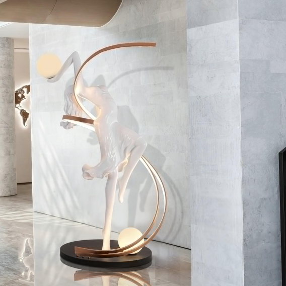 YTL9-Misha Goddess Statue Floor Lamp.