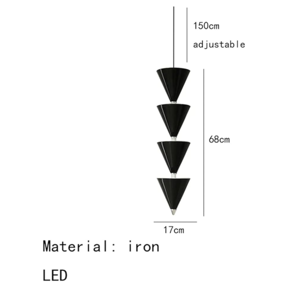 YHPL8-Tapered Multilayer Vertica Pendent Light - Image 8