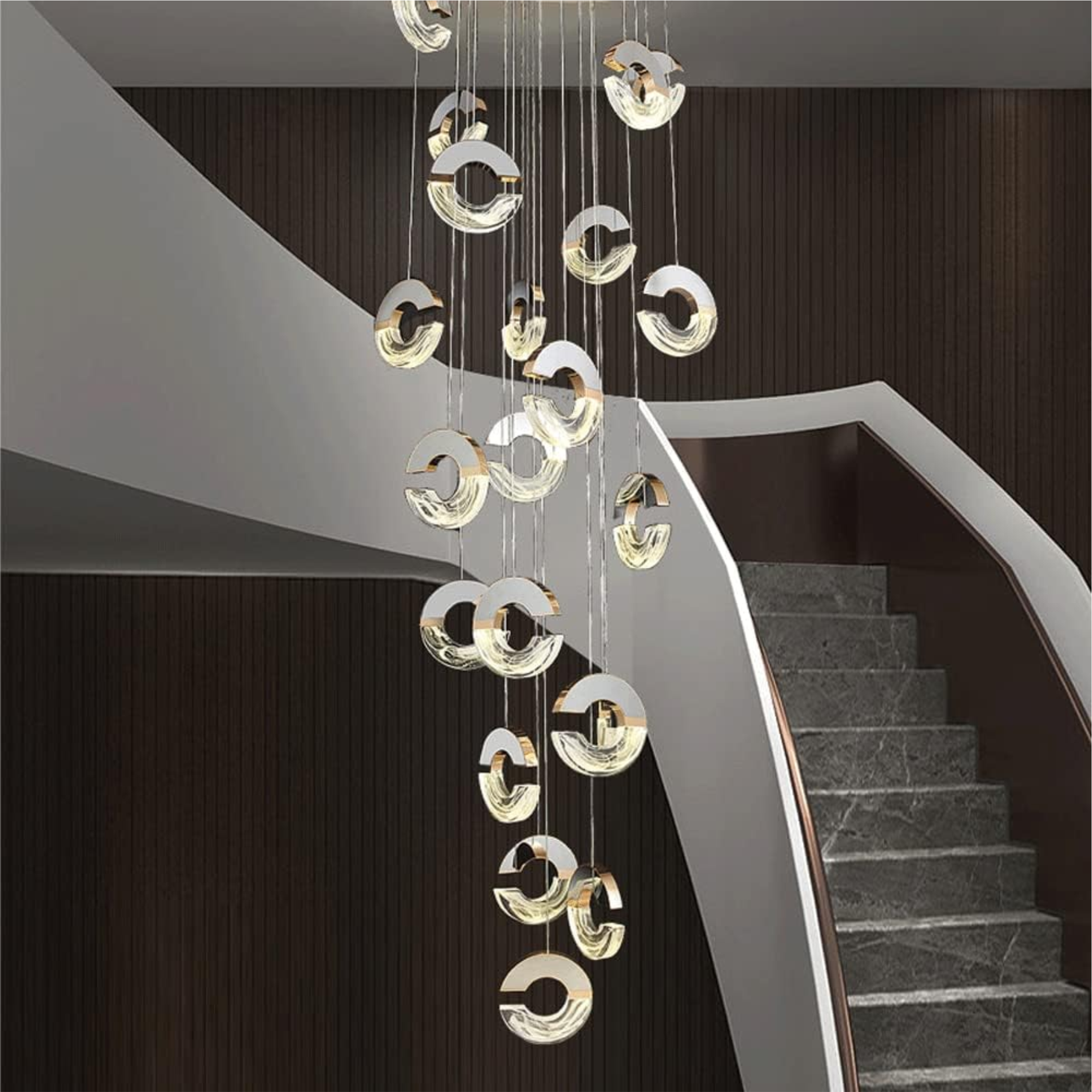 YHCL12 C-shaped Crystal Chandelier - Image 4
