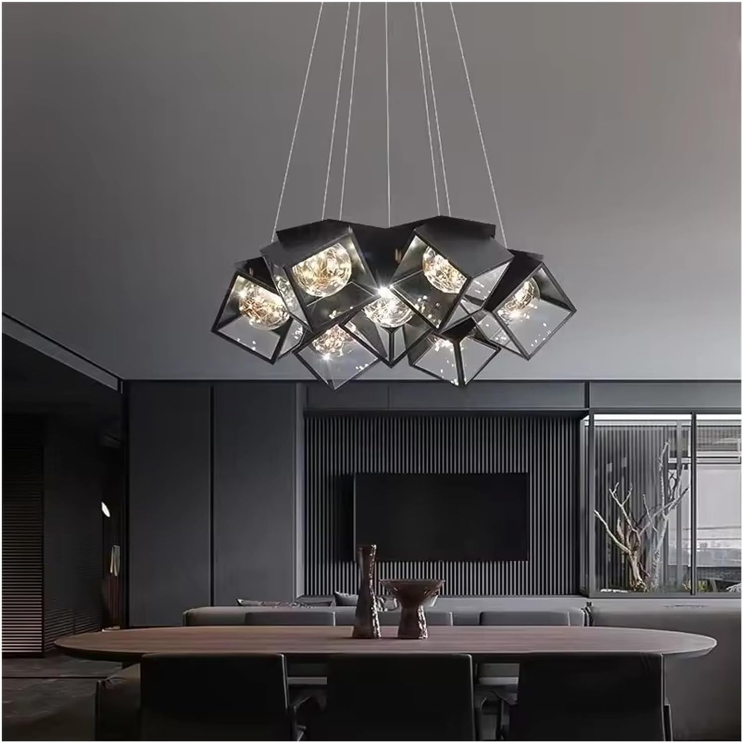 YHCL14 Nordic Black Ceiling Chandelier Light - Image 4