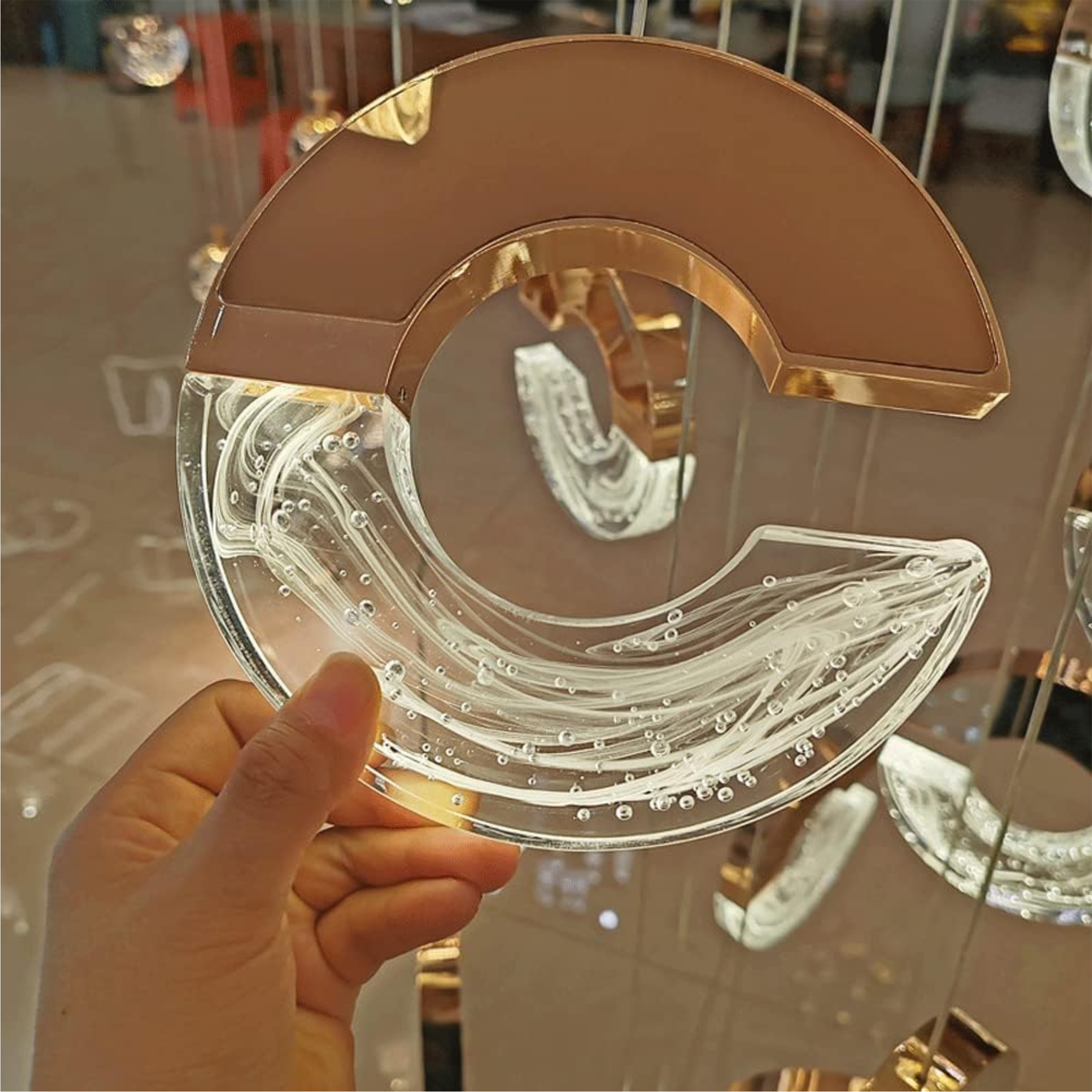 YHCL12 C-shaped Crystal Chandelier - Image 6