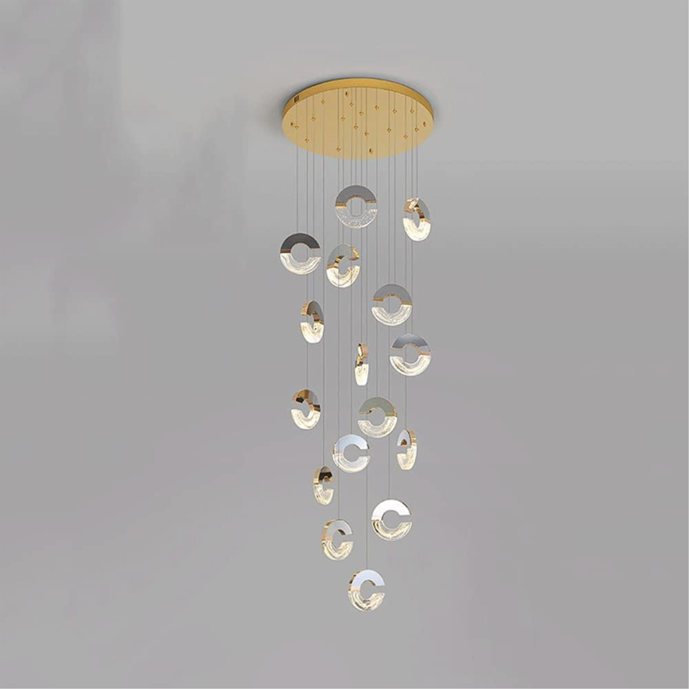 YHCL12 C-shaped Crystal Chandelier