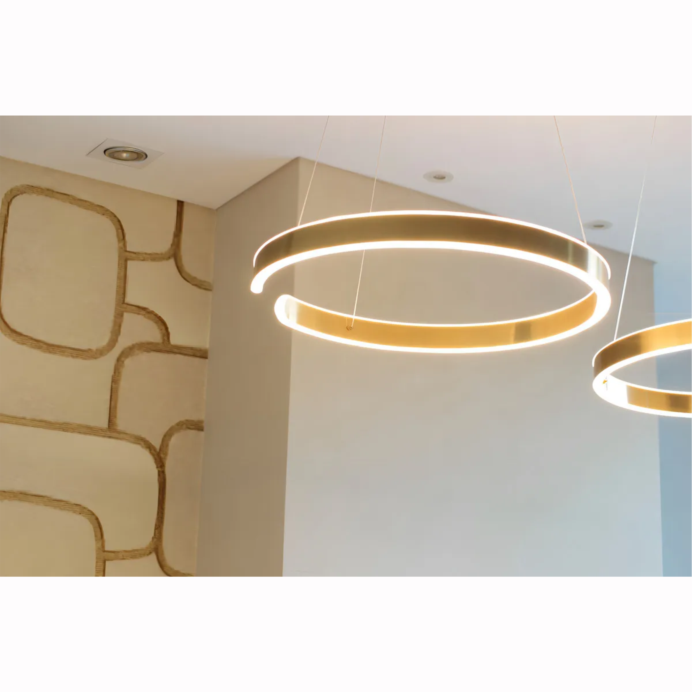 YHPL13- Modern Double Beam Ring Led Pendant Lamp - Image 9