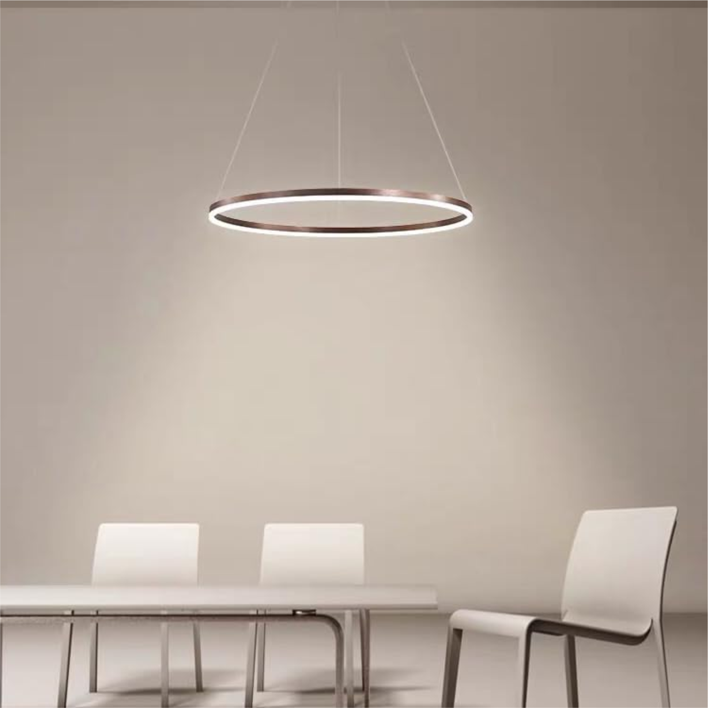 YHCL5-Modern LED Gold Ring Chandelier - Image 2