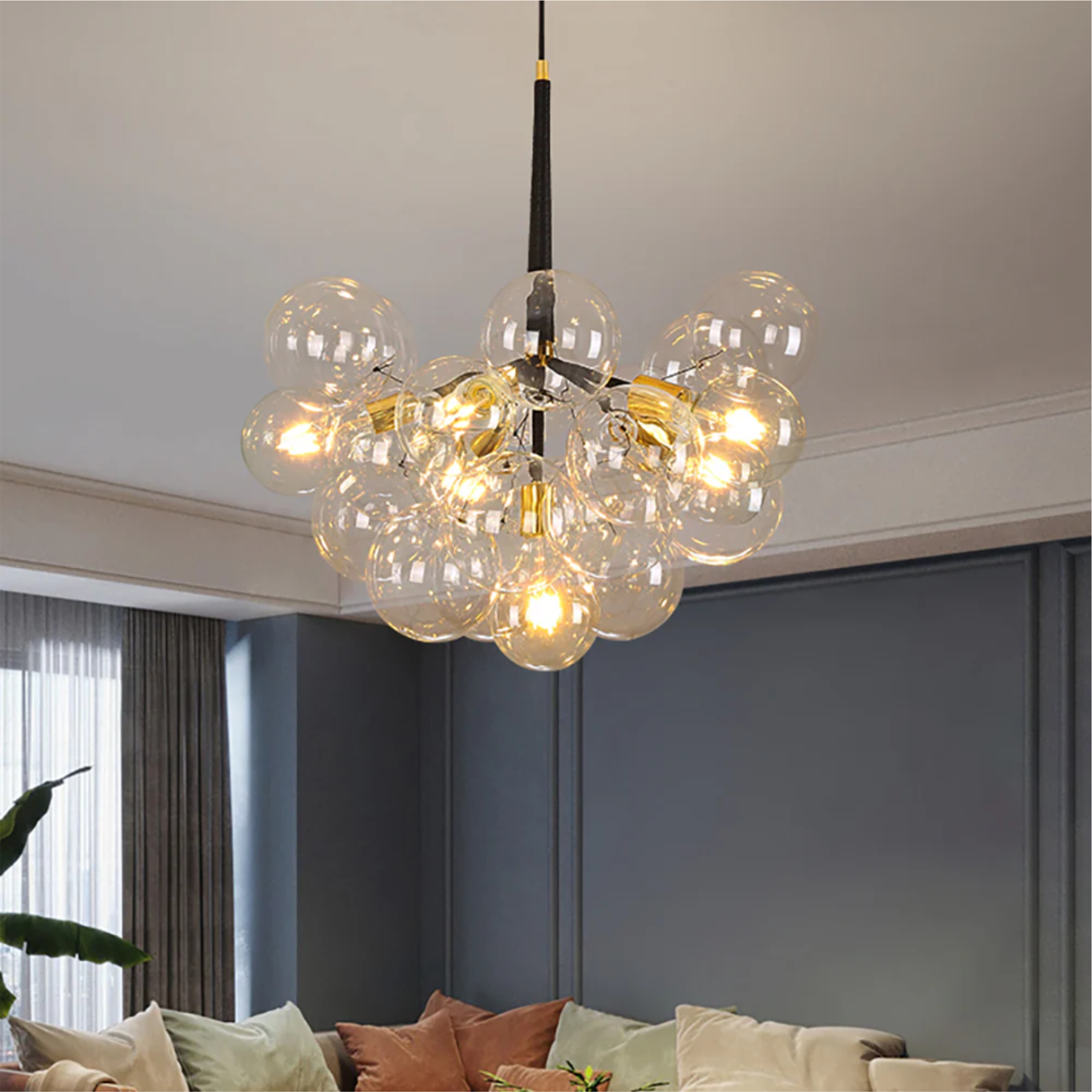 YHPL20 Globes Pendant Light chandelier design glass shades - Image 12