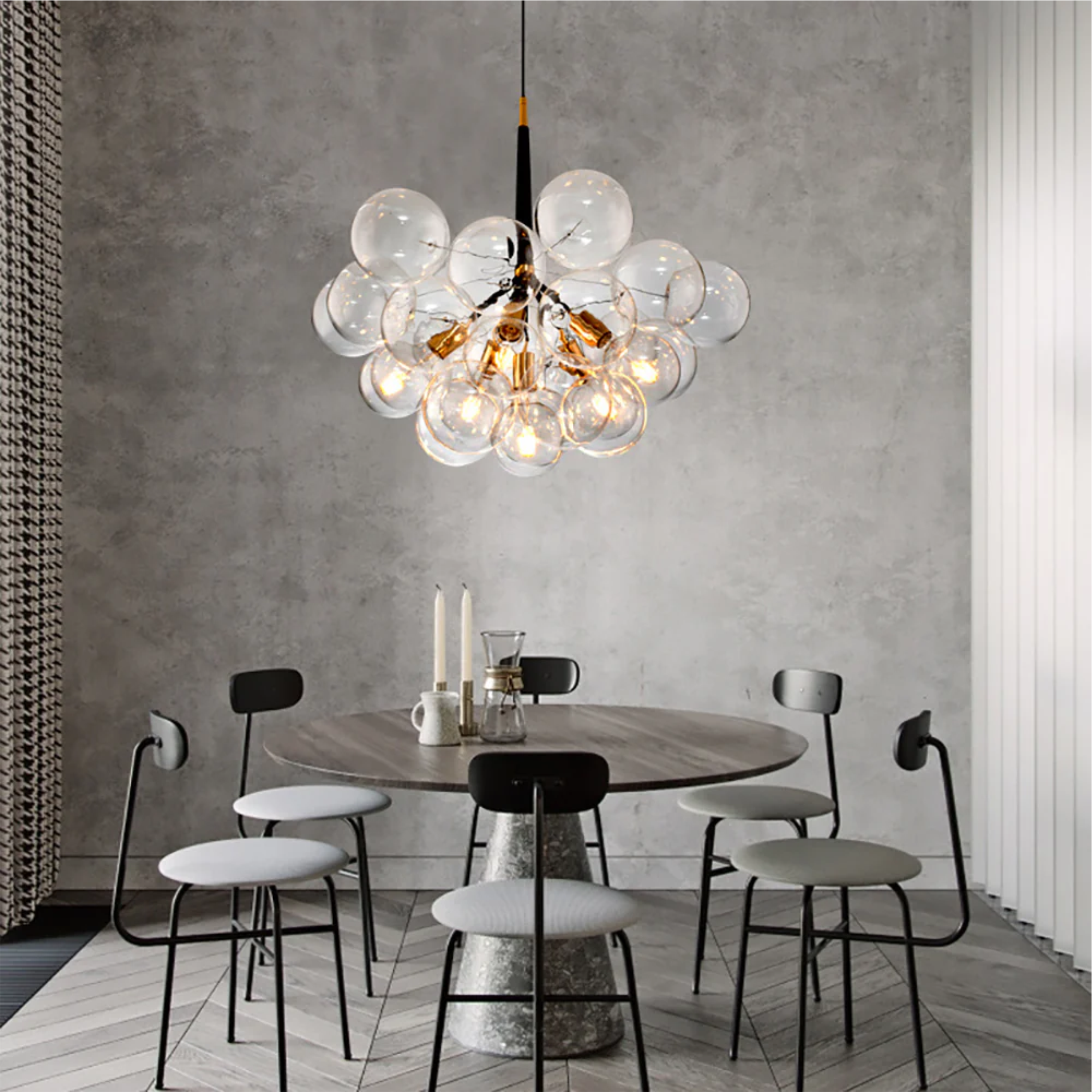 YHPL20 Globes Pendant Light chandelier design glass shades - Image 15