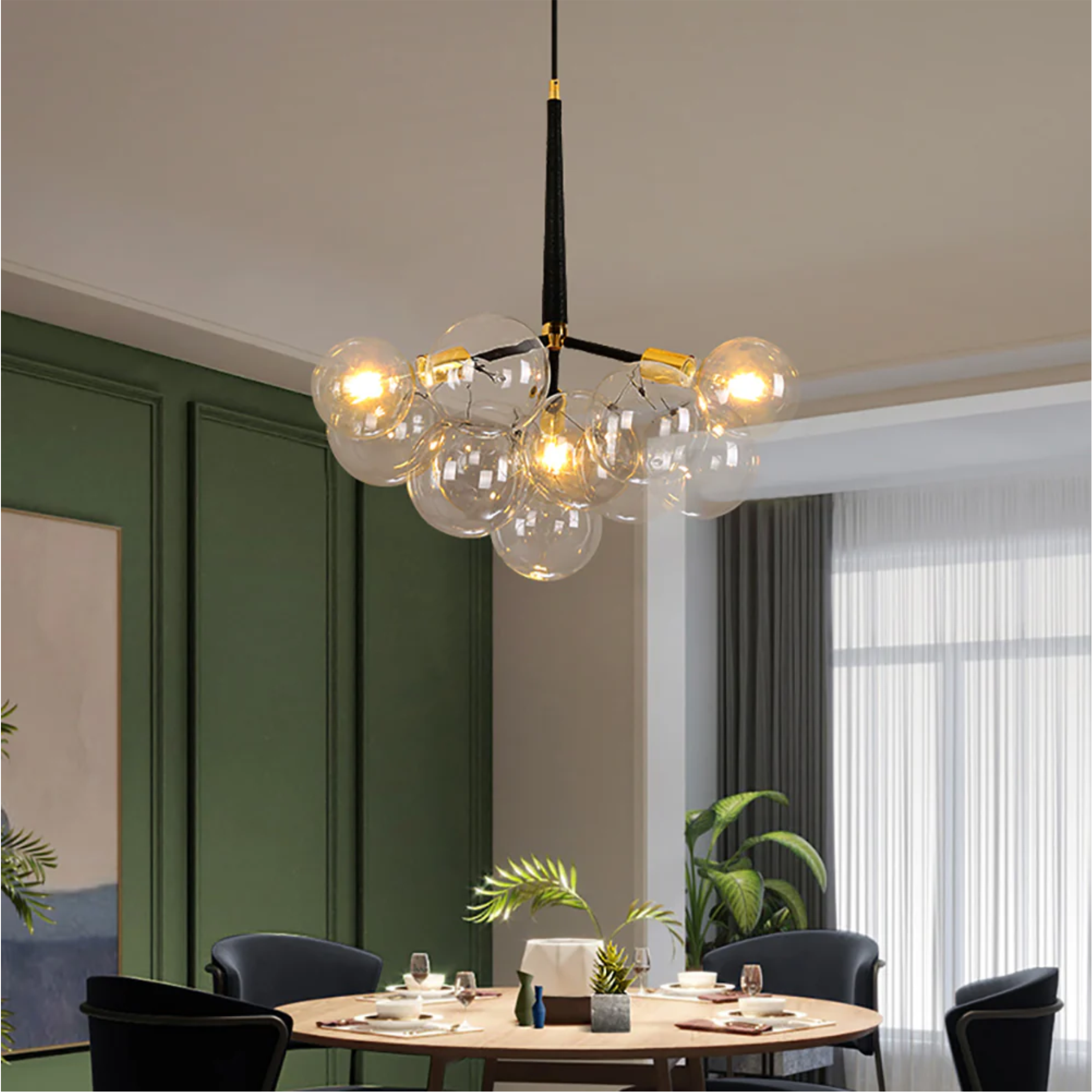 YHPL20 Globes Pendant Light chandelier design glass shades - Image 7