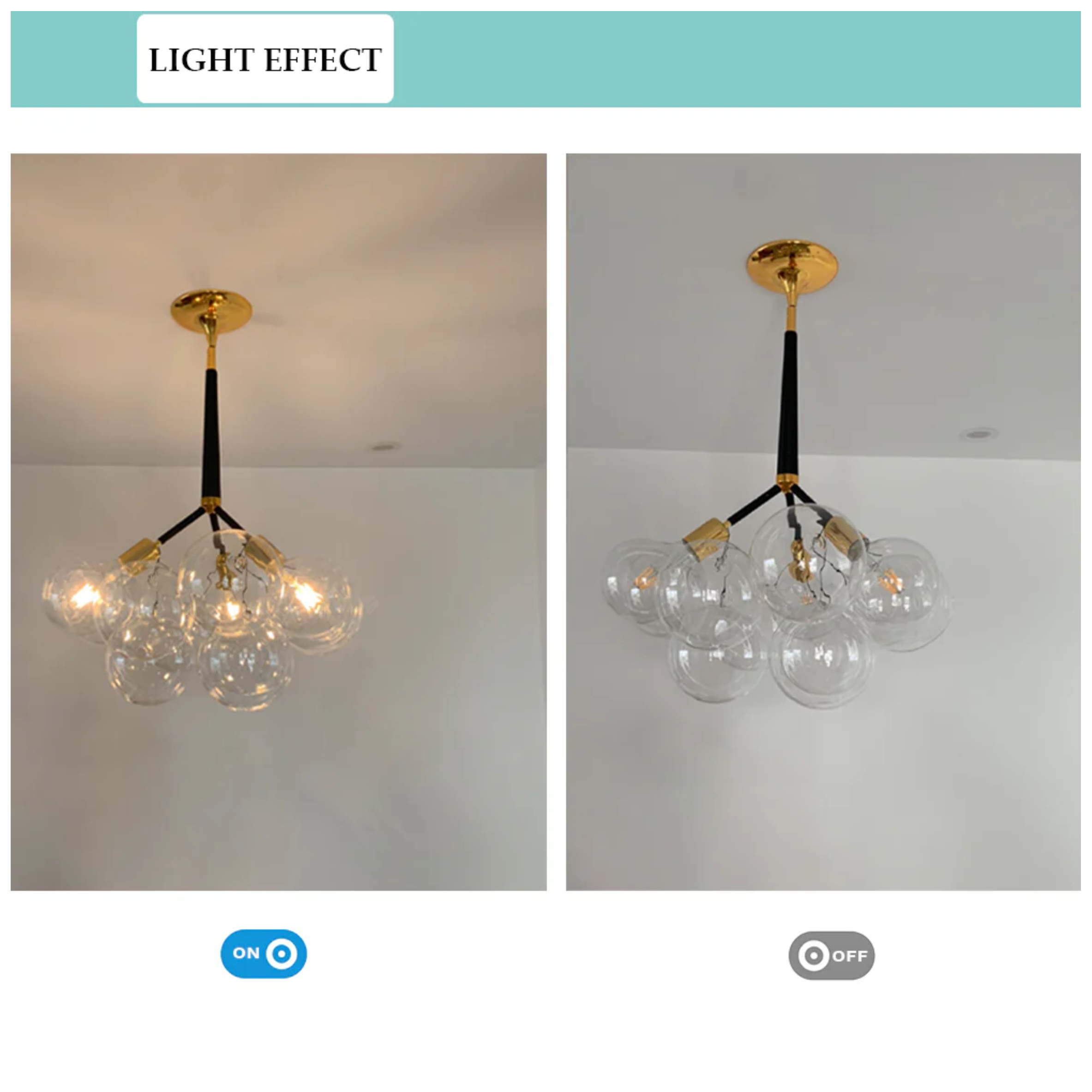 YHPL20 Globes Pendant Light chandelier design glass shades - Image 16